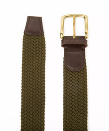 Olive Green Stretch Woven Belt