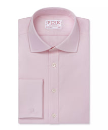 Pale Pink Slim Fit Double Cuff Royal Twill Formal Shirt