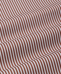 Brown & White Tailored Fit Capri Stripe Shirt Formal Shirt