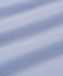 Pale Blue & White Classic Fit Micro Pow Check Formal Shirt