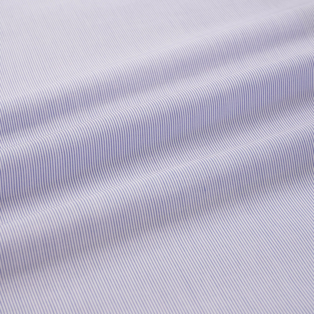 Deep Blue & White Slim Fit Pin Stripe Formal Shirt