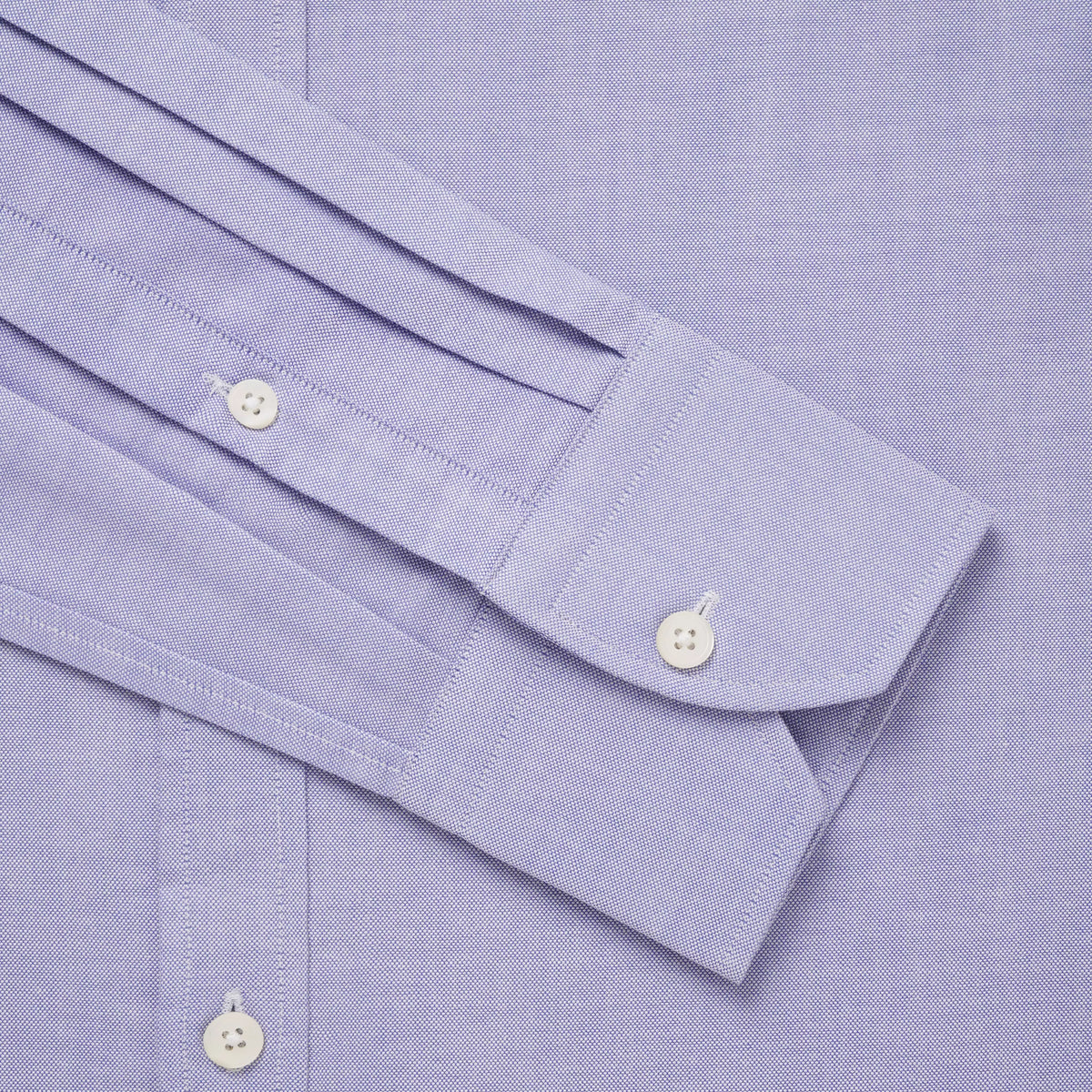 Blue Tailored Fit Open Weave Oxford Formal Shirt